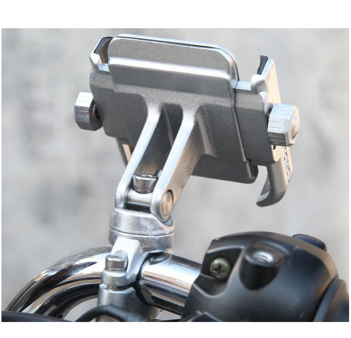 Motorcycle Phone Holder Mount Accessories for Harley-Davidson Street Glide Silver Handle Mounting