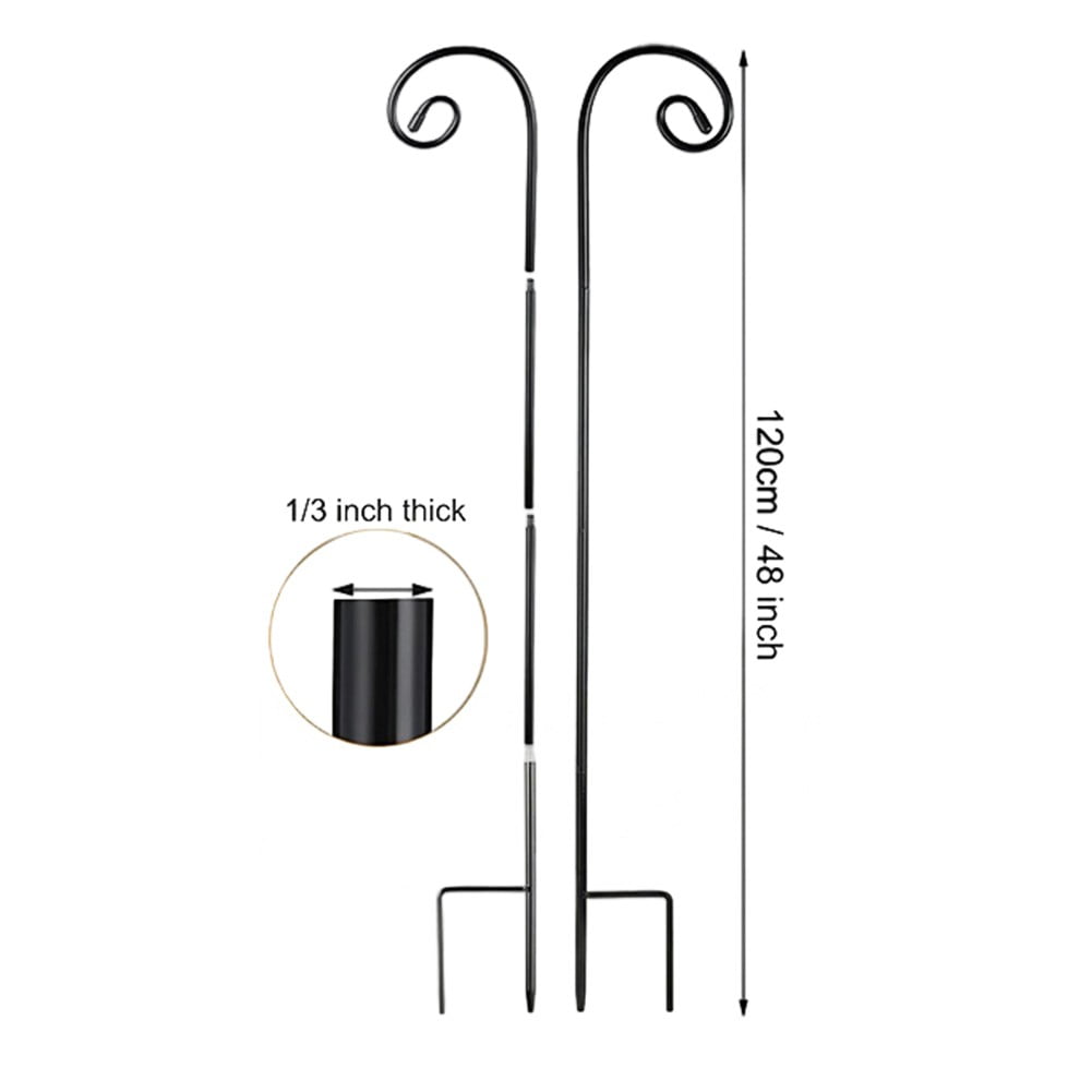 RANME 6Pack Shepherd Hook Used For Hanging Bird Feeders Flower Baskets Lanterns