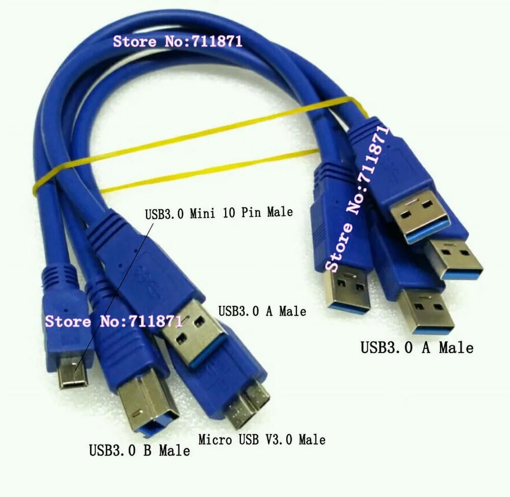 FOR Short A Male B Male Mini 10P Micro Usb V3.0 USB3.0 Data Charging Cable Line USB30 USB3 USB 3.0 A to B Mini 10P Micro V3.0 Male