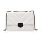 thumbnail image 2 of Simple Lattice Pattern Totes PU Mujer Cadena Hombro Messenger Bag (Blanco), 2 of 4