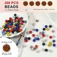 thumbnail image 2 of Uxcell Perles en Strass pour Fabrication de Bijoux, Perles Rondes Brillantes Disco Marron, 2 of 7