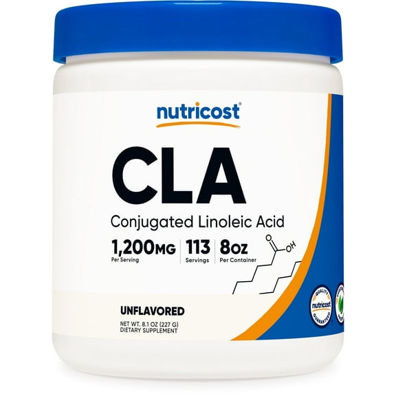Nutricost CLA (Conjugated Linoleic Acid) 8oz (227g) Powder - Gluten Free, GMO Free CLA Supplement