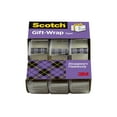 Scotch Gift Wrap Tape, Invisible, 0.75 in. x 300 in., 3 Dispensers/Pack