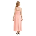 thumbnail image 2 of Yartina Girls Sequins Halter Neck Sleeveless Elegant Party Dress Backless Flower Girls Dress Formal Pink 12, 2 of 7