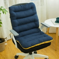 Rocking Chair Cushion, Chair Back Cushion,Foldable Dinning Seat Cushion with Ties For Home And Kitchen Indoor Back And Seat Cushion For Desk Chair Dining Chairs And Office Chair (Blue)