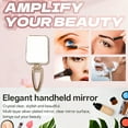 thumbnail image 4 of RAGUPEL Hand Mirrors with Handle,Square Mirror Surface 11.8"*5.1"*0.8" Hand Held Mirrors with Handle,Collapsible Hand Held Mirror,Style2, 4 of 7