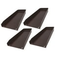 thumbnail image 1 of Rain Gutter Downspout Splash Block Rainwater Drainage Extender, 24" Gutter Splash Guard, Fixable Installation  Plastic Material, 2 Pack Black, 1 of 7