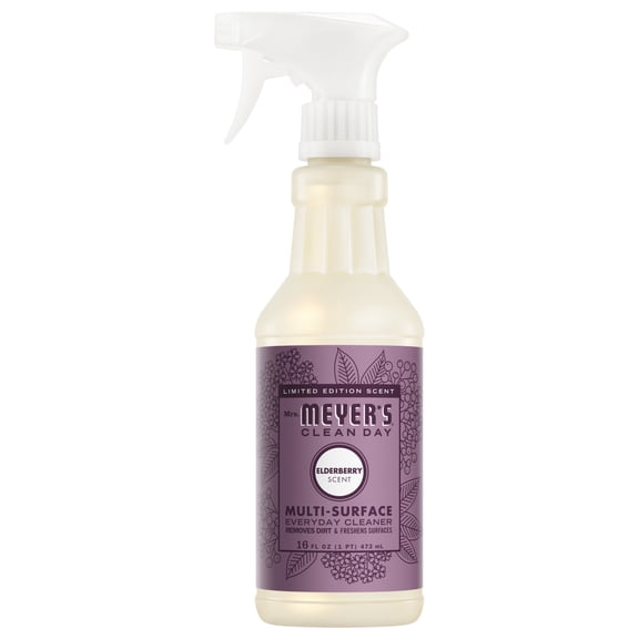 Mrs. Meyer's Clean Day Multi-Surface Everyday Cleaner, Elderberry Scent, 16 fl oz