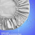 thumbnail image 4 of shower caps for women reusable waterproof 4 Pack large shower cap,EVA Hair Caps Double Waterproof Layers Shower Cap for Women Hair Protection., 4 of 5