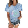 thumbnail image 2 of Camiseta de mujer, divertida y linda camiseta de manga corta, camiseta teñida con lazo, blusa, regalo para mujer Fridja ghk4275, 2 of 6