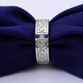 thumbnail image 4 of Eclet Jewels 14K White Gold Plated Diamond Rings - Princess Cut Excellent 0.5 Ct Diamond Engagement Rings - Engagement Wedding Trilogy Rings for Men's - Classic Engagement Wedding Men's Rings, 4 of 9