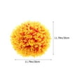 thumbnail image 2 of WASHWEPE 2Pcs Artificial Topiary Flower Balls Orange Plastic for Wedding Decor and Seasonal Decor 11.8x11.8in, 2 of 8