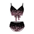 thumbnail image 1 of Conjuntos de Bikinis Traje de Baño Camis de Contraste de Pecho Alto Para Mujer Conjunto de Bikini Dividido Traje de Baño de Dos Piezas Traje de Baño Odeerbi ODB117731, 1 of 4