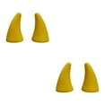 thumbnail image 4 of mmirethe 2x Waterproof And Stylish Car Sticker Easy To Install And Interesting Devil Horn yellow 2Set, 4 of 6
