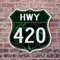thumbnail image 4 of Highway 420 (2 Pack) 12 inch X 12 inch Shield-Shaped Rust-Free Aluminum Metal Signs Weather Resistant, UV Protected for Workplace Made in the USA, 4 of 7