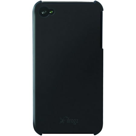 ifrogz Luxe Lean - Case for cell phone - polycarbonate - black - for Apple iPhone 4