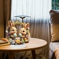 thumbnail image 2 of Easter Decorations Colorful Easter Bunny Tabletop Ornament,Spring Fashion Decorative Sculpture Figurine 2D Acrylic for Home Kitchen Easter Party,Birthday Gifts for Women D-i, 2 of 9