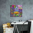 thumbnail image 4 of Epic Graffiti 'Pop Art Caterpillar' by Howie Green, Canvas Wall Art, 18"x18", 4 of 8