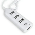 thumbnail image 3 of Naierhg Portable 4 Ports USB 2.0 Super Speed 480Mbps Hub Splitter Adapter White, 3 of 7
