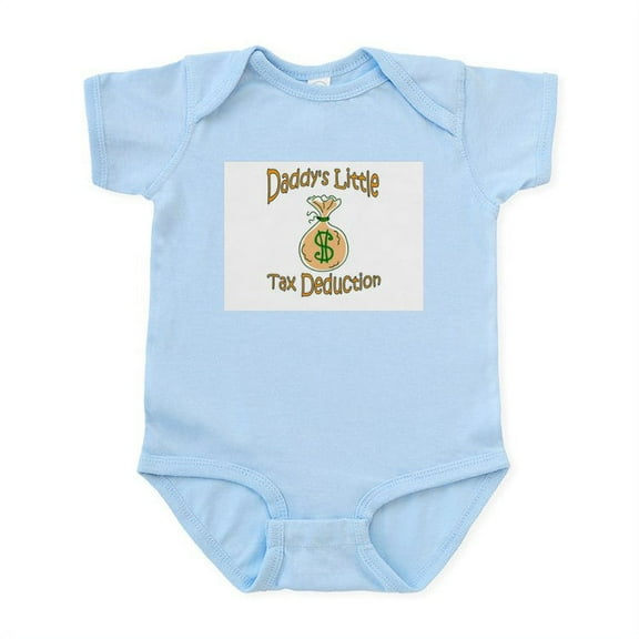CafePress - Daddy's Little Tax Deduction Infant Bodysuit - Baby Light Bodysuit, Size Newborn - 24 Months