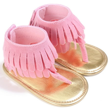 

Baby Girl Tassel Sandal Dress Shoes for Girls Prewalker Toddler Moccasins