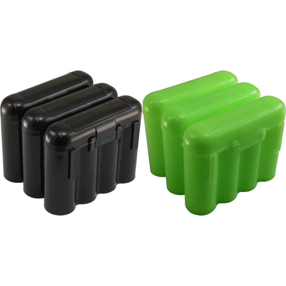 AA AAA CR123A Green Battery Holder Storage Case 4 Cases