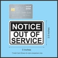 thumbnail image 3 of 5in x 3.5in Notice Out Of Service Magnet Signs Magnetic Business, 3 of 3