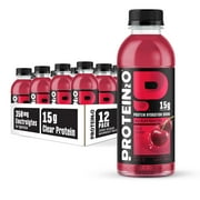 Protein2o 15g Whey Protein Isolate Hydration Drink, 350mg of Electrolytes, Vitamins B5 & B6, Sugar Free, Wild Cherry, 16.9 oz Bottle (Pack of 12)