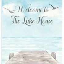 Lake house guest book (Hardcover) for vacation house, guest house, visitor comments book, (Hardcover)