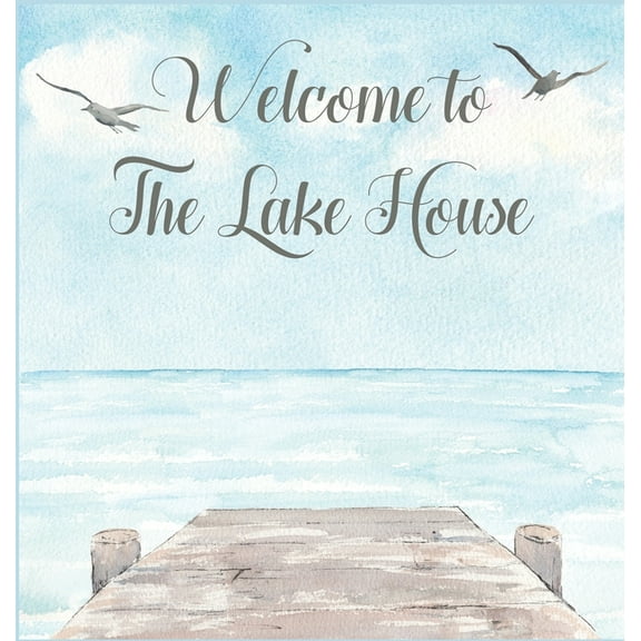 Lake house guest book (Hardcover) for vacation house, guest house, visitor comments book, (Hardcover)