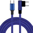 thumbnail image 1 of Cable USB-C Recto a 90° Fusion Blue 2LI 1Pza 2m USB-C Recto a 90° Azul Rápida 60W 3A., 1 of 1
