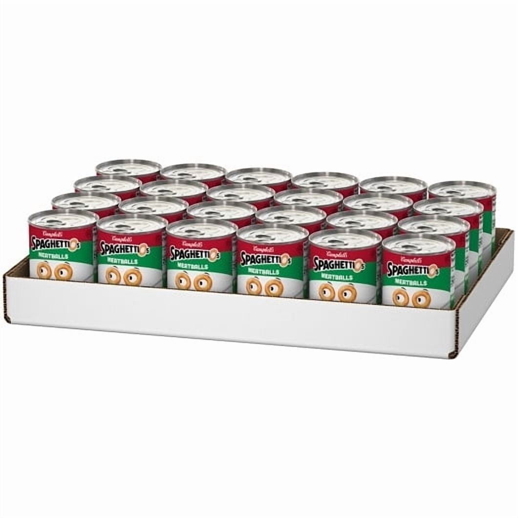Campbells Spaghetti O s And Meatballs Pasta, 15.6 Ounces, 24 Per Case