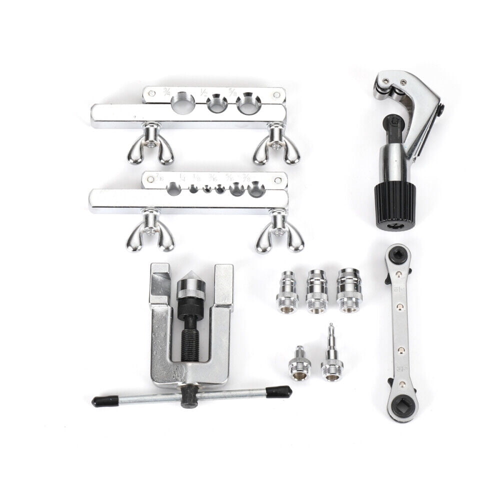 SUDEG Swaging Tool Kit Flaring Tool Tube Cutter Rachet Wrench Swag Tool Auto Plumbing