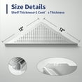 thumbnail image 4 of Bernkot Corner Shower Shelves 12" Brushed Recessed Shelf for Bathroom 304 Stainless Steel , Grout in Shelf for Tiled Wall 2 Pack, 4 of 6