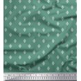thumbnail image 1 of Soimoi Poly Crepe Fabric Dot & Geometric Ethnic Print Fabric by The Yard 42 Inch Wide, 1 of 3