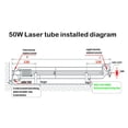 thumbnail image 2 of 80W CO2 Laser Engraving Machine Laser Tube 125cm length, 2 of 3