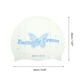 thumbnail image 4 of Gorro de natación impermeable de mariposa de silicona 1 Pc Blanco Azul, 4 of 5