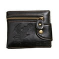 thumbnail image 1 of Men's American Eagle Wallet Black Color Billfold Bi-fold Outside Zipper, BLE, 1 of 4