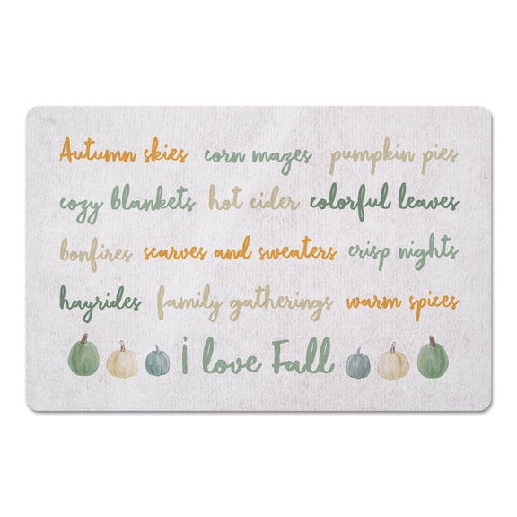 Creative Products I love Fall 27x18 Floor Mat
