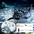thumbnail image 1 of Whale Children Toys Remote Control Shark Children Pool Beach Bath Toy for Kids Simulation Water Jet Rc Whale Animals Mechanical Simulation manta ray, 1 of 6