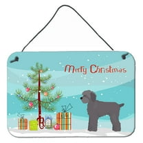 Grey Schnoodle Christmas Tree Wall or Door Hanging Prints