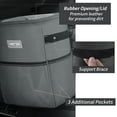 thumbnail image 6 of HOTOR Car Trash Can with Lid, Leak-Proof Car Garbage Can with Mesh Pockets, Car Accessories, 2 Gallons, Gray, 6 of 6