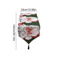 thumbnail image 3 of Christmas Table Runner, Vintage Santa Claus Printed Table Runner with Black Tassel Tip 丨 Holiday Dining Table Kitchen Family Xmas Party Decor, 55"x13", 3 of 9