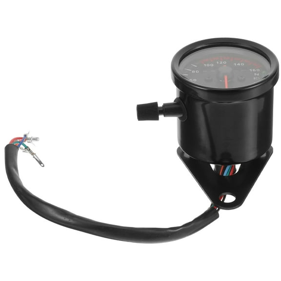 unbranded  Motorcycle Digital Speedometer for Motorbike Turn Signals Black