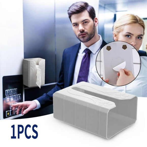 TIMIFIS Paper Holder Elevator Tissue Box Non-Perforated Wall-Mounted Tissue Box Strongly Pasted Kitchen Gadgets