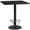 Black, variant on Flash Furniture 42'' Square Mahogany Laminate Table Top with 24'' Round Bar Height Table Base and Foot Ring