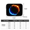 thumbnail image 3 of Blue&Red Fire Dragons Portable Laptop Sleeve Compatible with MacBook Air Notebook Computer Case for Men Women College School Students, 3 of 7