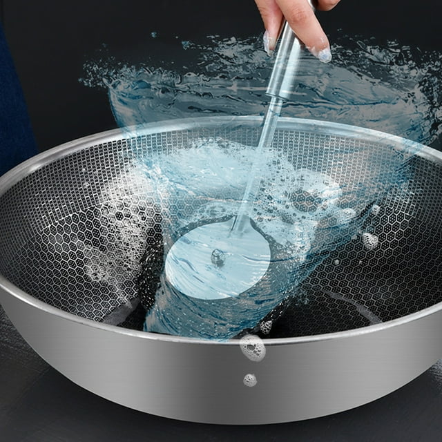 Aparatos de cocina, Accesorios de cocina, Utensilios de cocina, Cepillo de acero inoxidable para ollas, Cepillo de limpieza para ollas, Cepillo de mango largo para lavavajillas, Cepillo para ollas