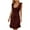 Multi-Color, variant on Summer Dresses for Women 2025 Trendy Plus Size High Waist Ruffle Hem Solid Tank Dress Sleeveless U Neck Pleated Dress for Teen Girls Knee-Length Stretchy Staying at Home Dress Multi-Color