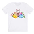 thumbnail image 4 of Puntoco - Camiseta corta con cuello redondo y estampado de Pascua para mujer Puntoco Puntoco-3554, 4 of 5